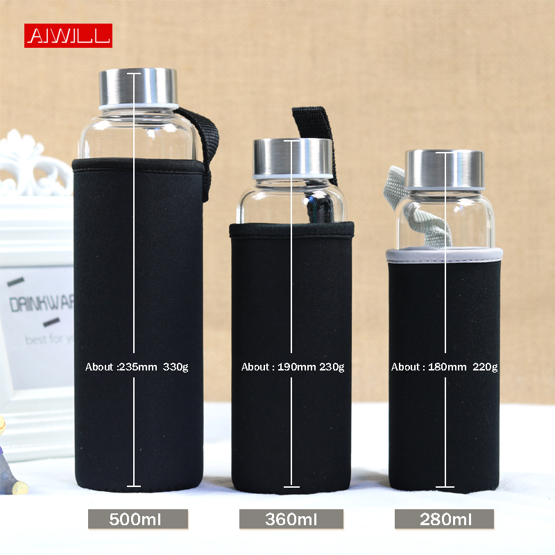 AIWILL Heißer Verkauf Glas Spo – Outdoor Sport Glass Water Bottle Bewertung und Preis
